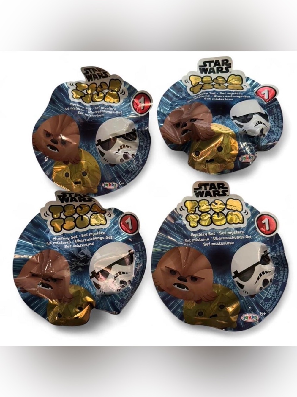 4 Star Wars Tsum Tsum Mystery Pack - factory sealed